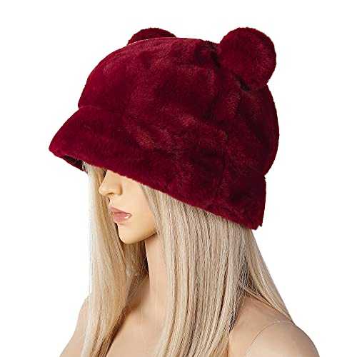 Stylish Furry Bucket Hat for Women & Men - Trendy Winter Fashion Accessory - Perfect for Outdoor Activities, Music Festivals & Streetwear