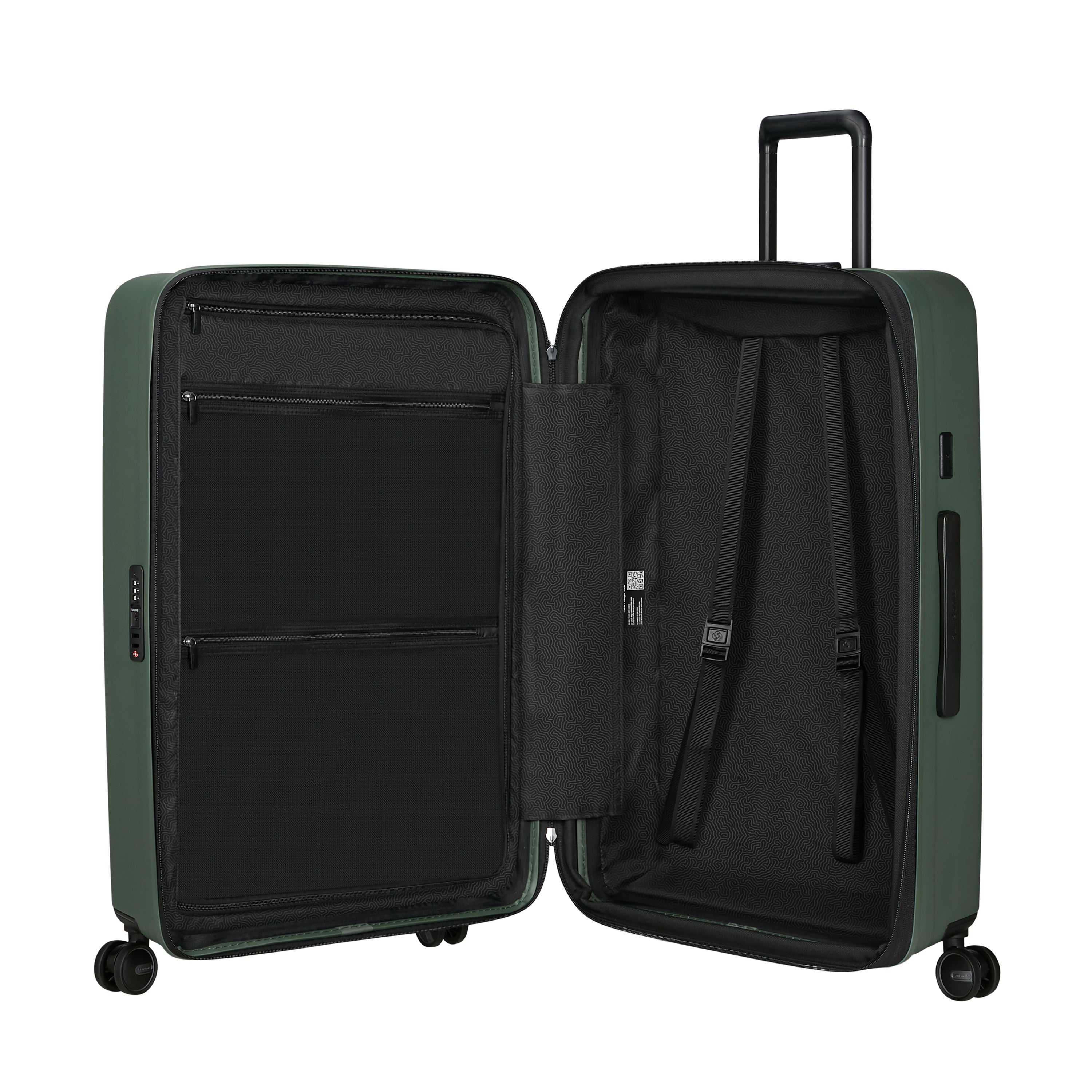 Samsonite Restackd Spinner Expandable 3-Piece Nested Luggage Set - Lightweight Suitcases for Travel, Business & Vacation - Carry-On & Check-In Luggage with 360° Wheels