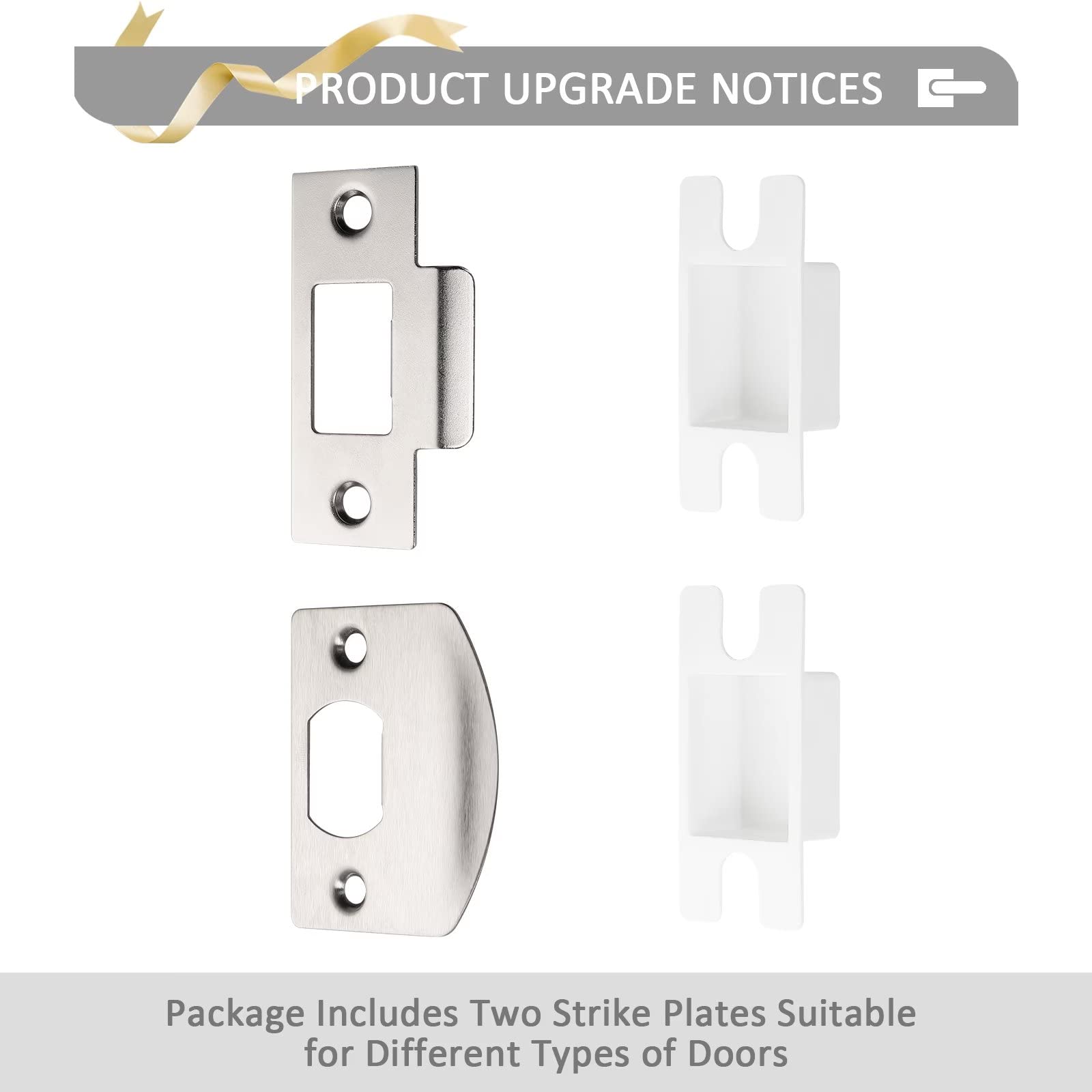 Probrico 10-Pack Square Dummy Door Lever Handles - Non-Turning Single Side Pull with Satin Nickel Finish for Closets & French Doors - Easy Installation Pull Only Lever Set - Perfect for Home, Office & Commercial Spaces