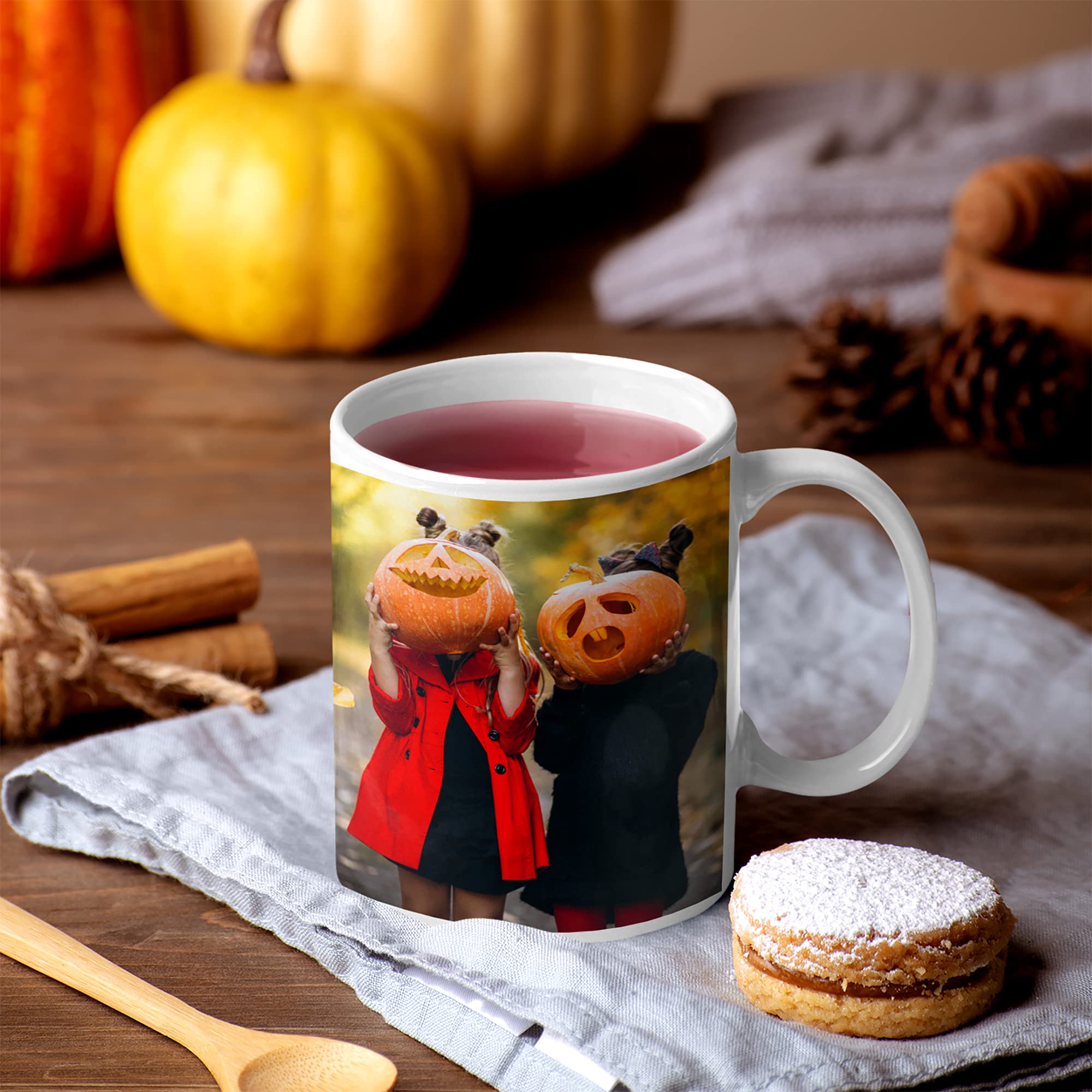 4-in-1 Swing Design Mug Press for Sublimation - Heat Transfer for Cups, Bottles & Tumblers - Includes Design Cards - Turquoise Color - Perfect for DIY Crafts & Small Business Gifts