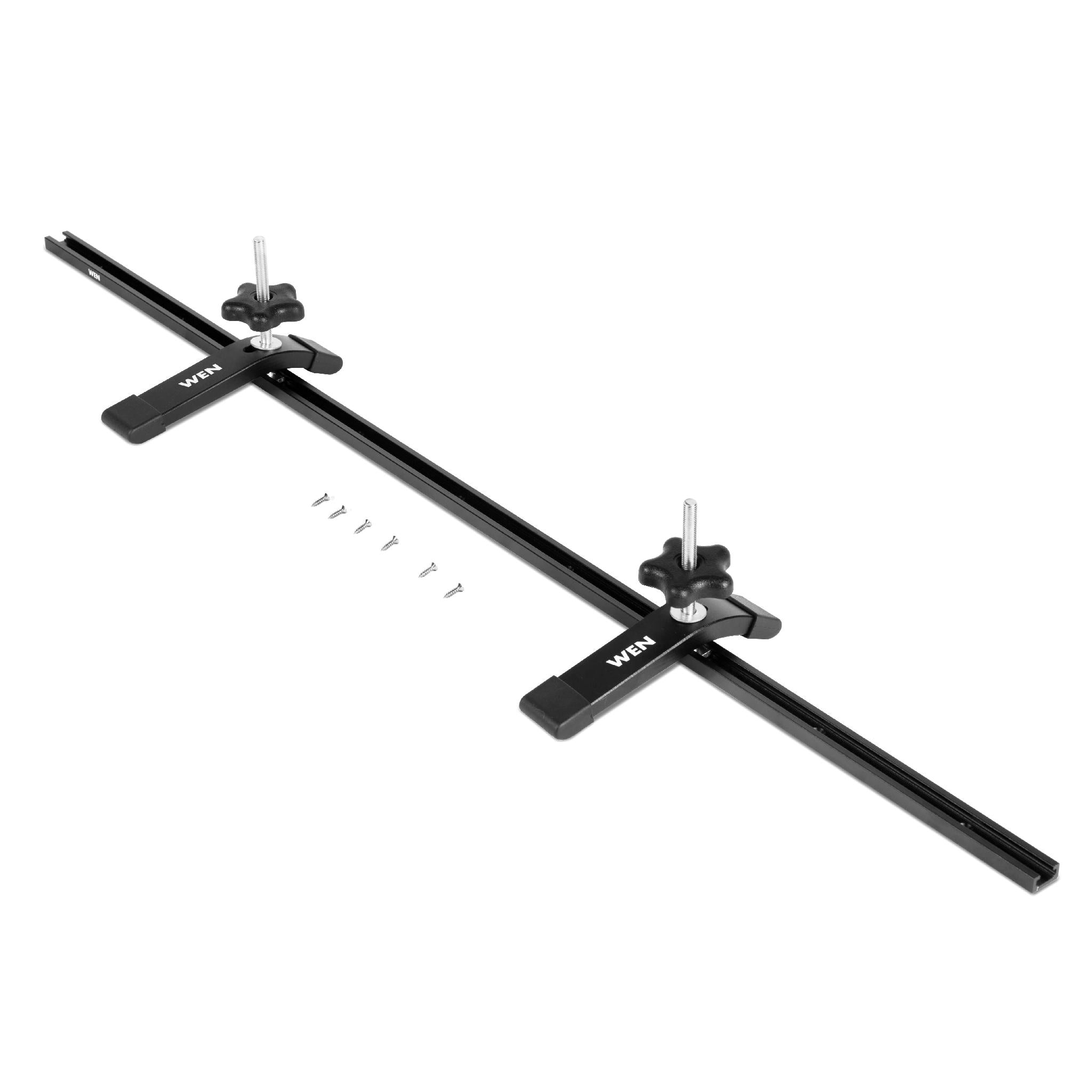 WEN WAT361 36-Inch Universal T-Track and Hold Down Clamps Kit for Woodworking – Perfect for Router Tables, Workbenches, and DIY Wood Projects