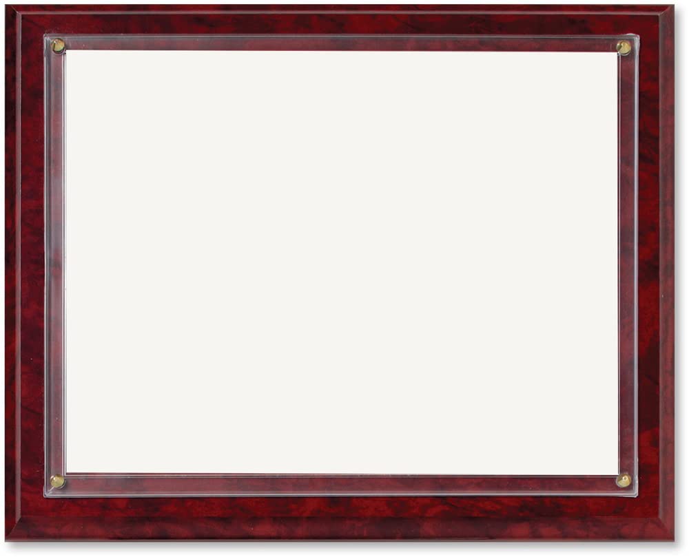 Elegant Burgundy Marble Wall Plaque Kit - Diploma & Certificate Display Holder for Graduation, Office Awards, and Home Decor