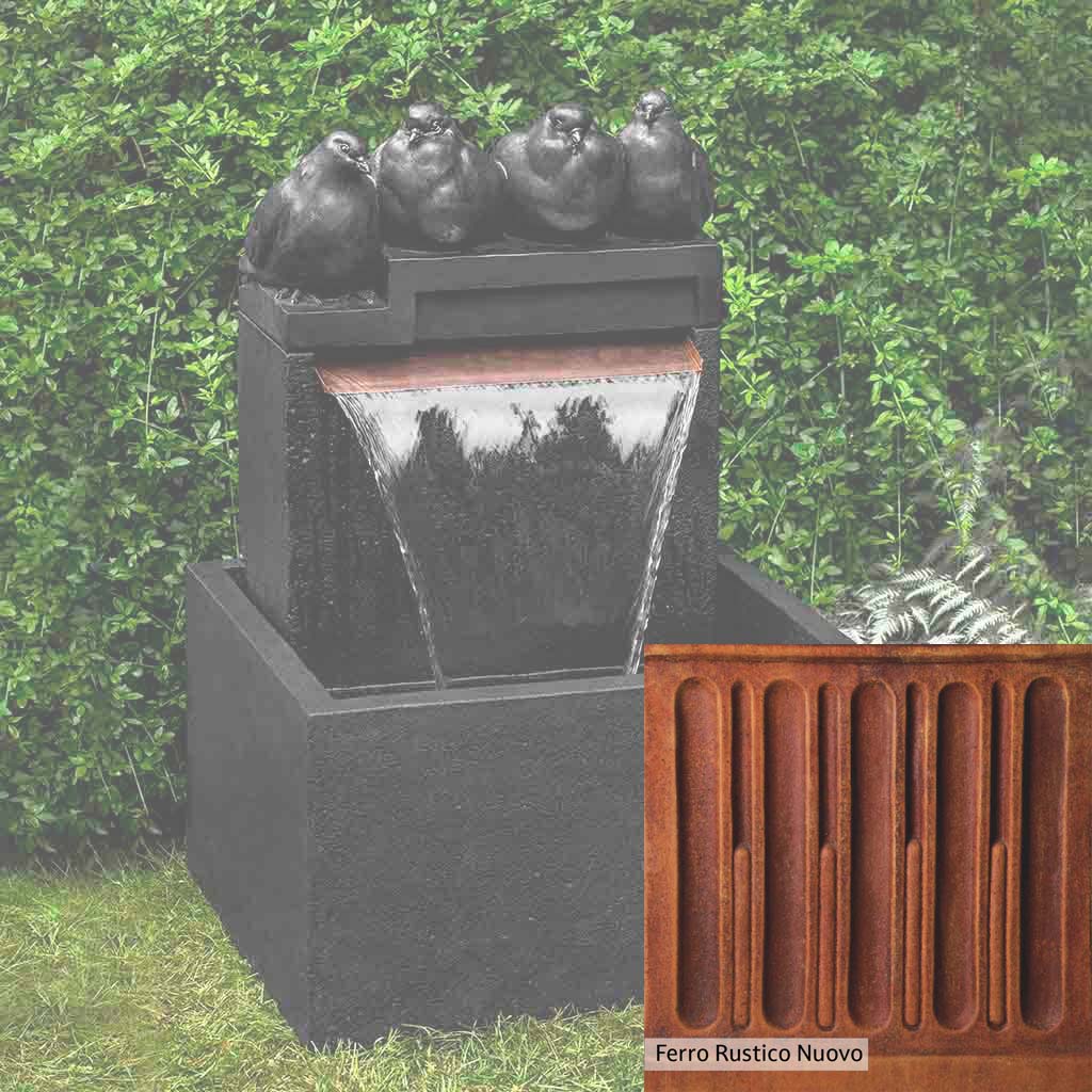 Campania International Quartet Fountain - Classic Outdoor Garden Water Feature for Patio, Yard, and Landscape Decor | Perfect for Backyard, Poolside, and Entryway Ambiance