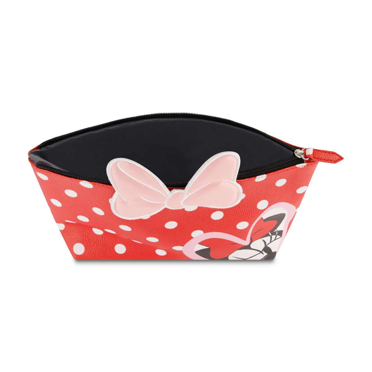 Disney Minnie Mouse Red Polka Dot Cosmetic Bag for Women - Perfect for Travel, Makeup, and Toiletry Storage