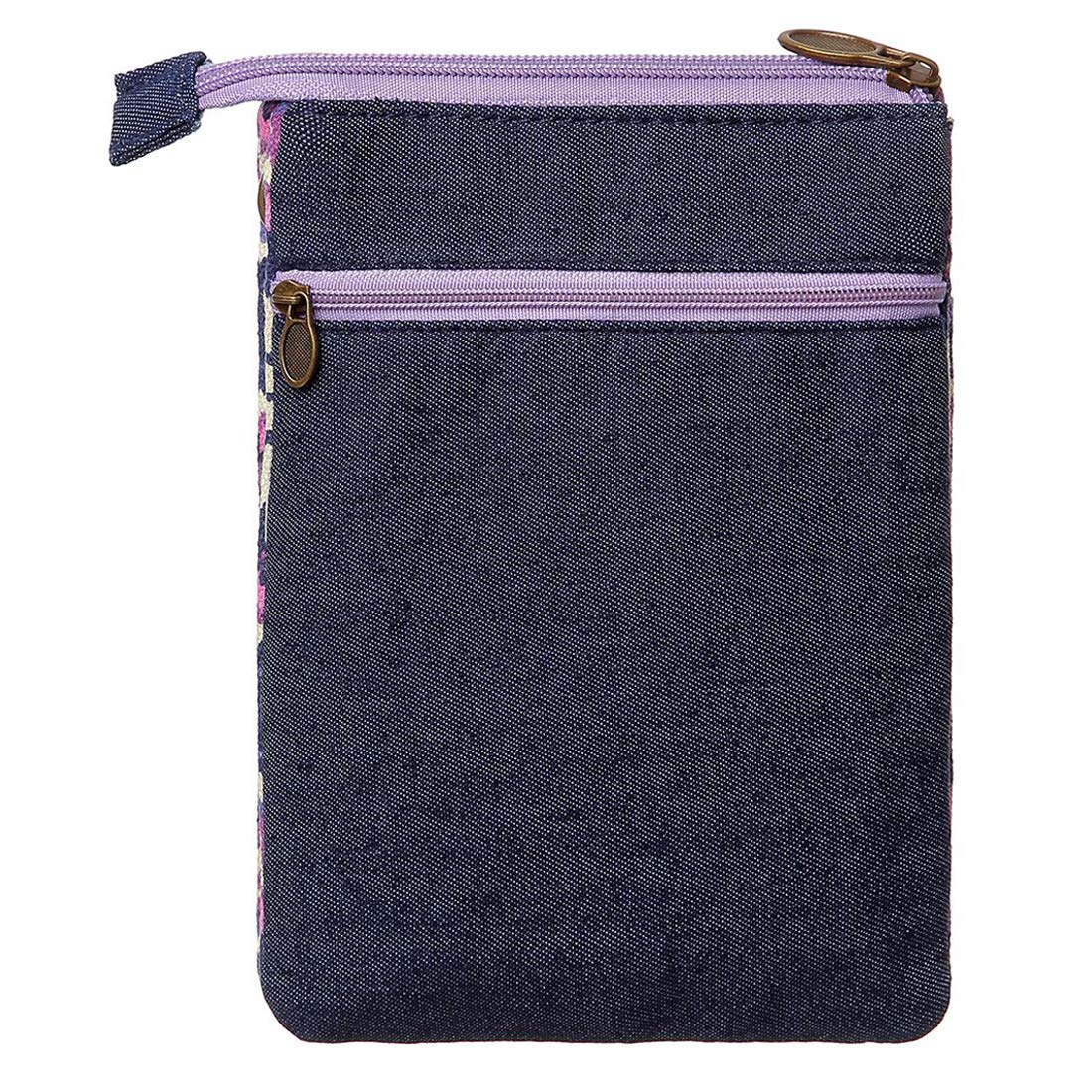Stylish Leaf Pattern Canvas Crossbody Phone Purse - Lightweight Small Wallet Bag for Women & Girls | Perfect for Daily Use, Travel, Shopping & Outdoor Activities