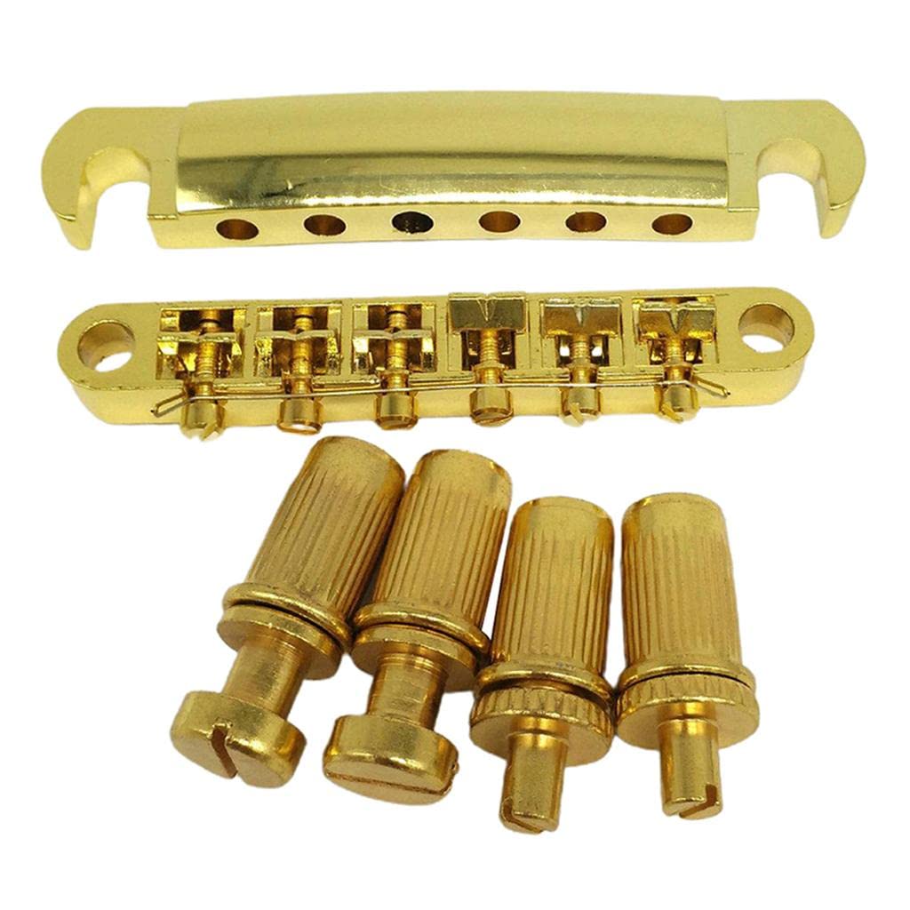 SM SunniMix Black/Silver/Golden Bridge Tailpiece Studs for LP Electric Guitar Replacement Parts - Premium Upgrade for Les Paul Style Guitars | Perfect for Guitar Maintenance, Repair & Customization Projects