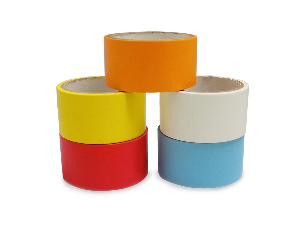 T.R.U. CFB-60 White Artist Tape - 3/4 Inch x 60 Yards Printable Flatback Paper Board Tape for Art Projects, Labeling & DIY Crafts (Pack of 48) - Perfect for Artists, Designers & Craft Enthusiasts