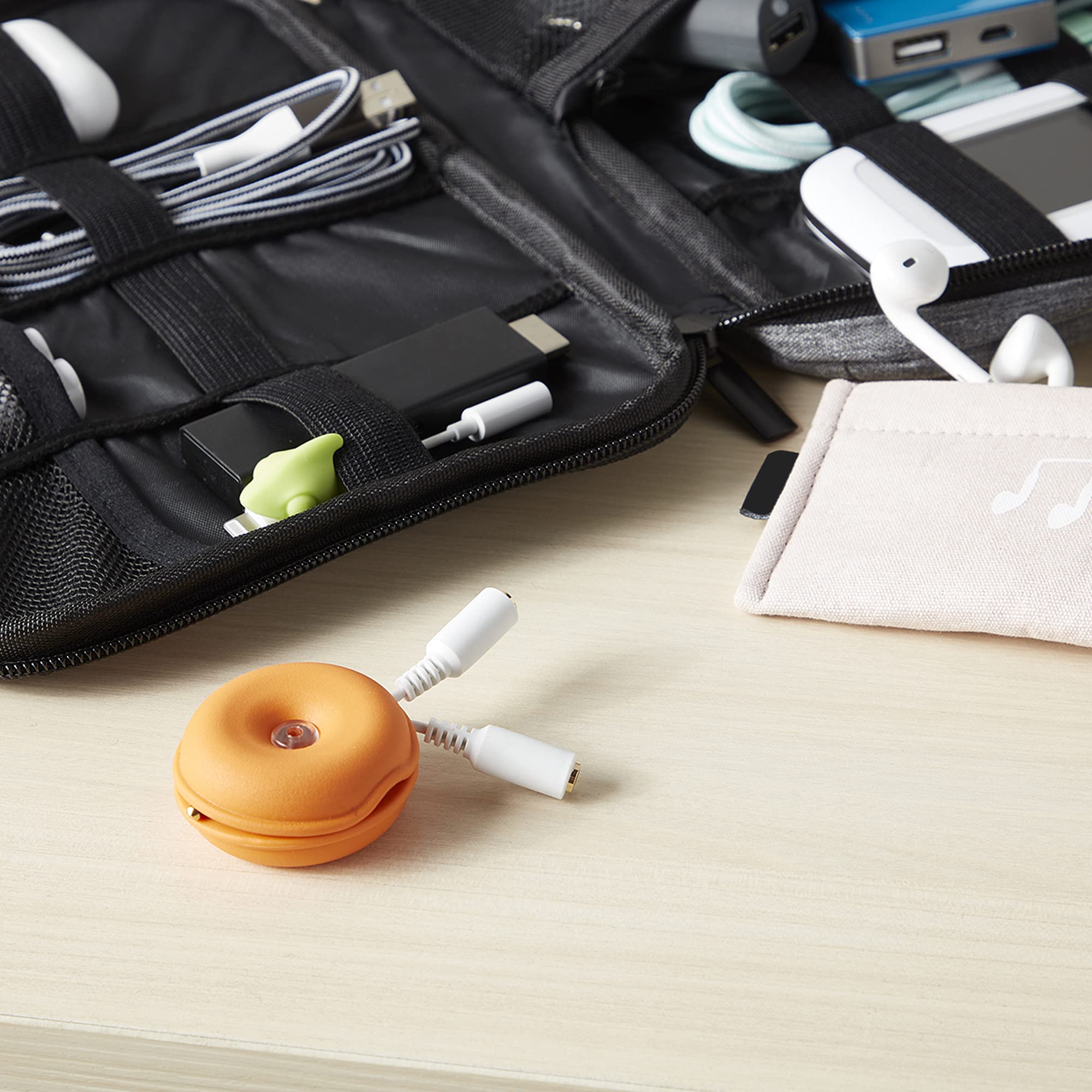 Cable Turtle Organizer - Cord Management Solution for Home & Office - Tangle-Free USB, HDMI, and Power Cables | Perfect for Desk, Travel, and Workspace Organization