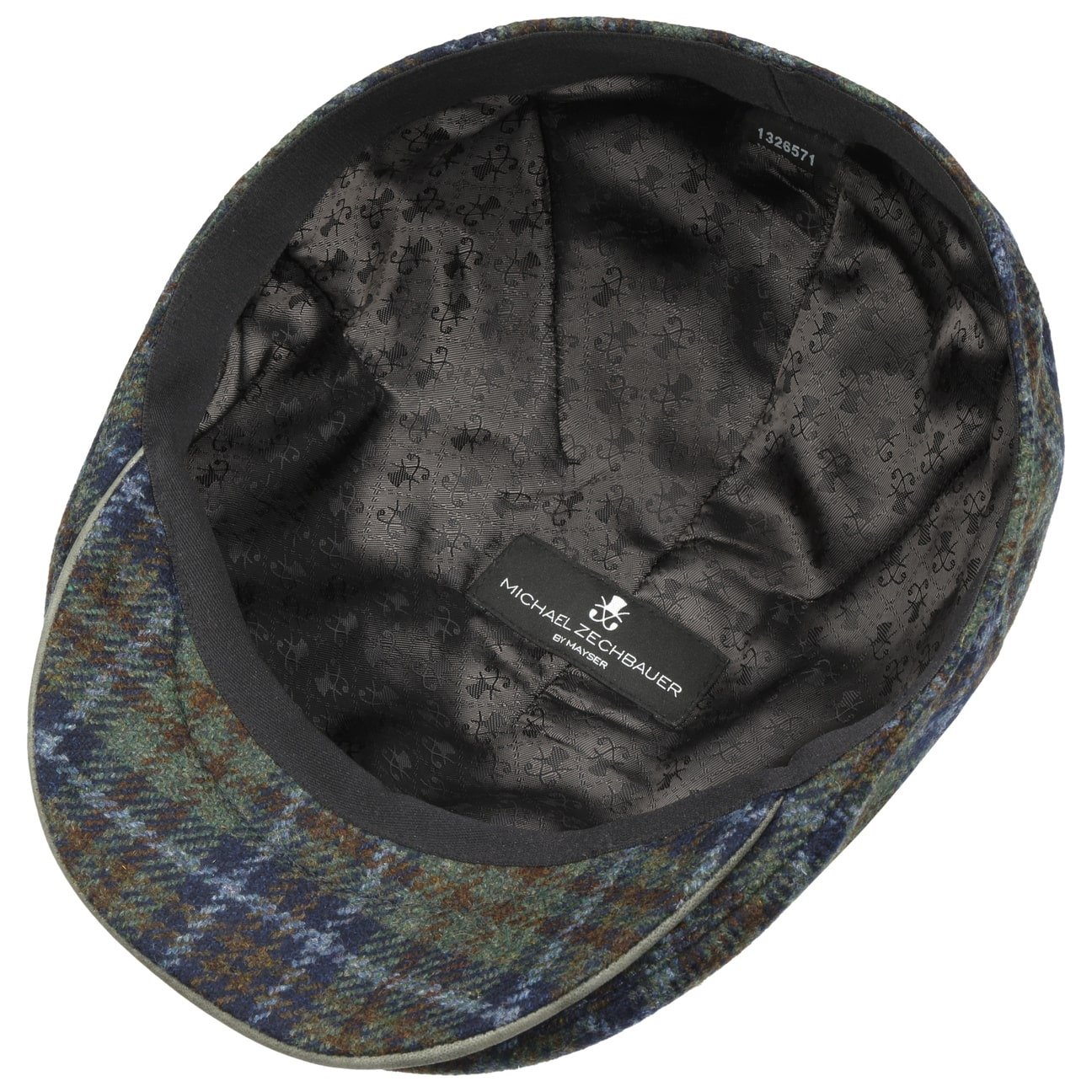 Mayser Marzio Check Zechbauer Flat Cap - Stylish Wool Men's Hat for Casual & Formal Wear | Perfect for Autumn, Winter & Outdoor Activities