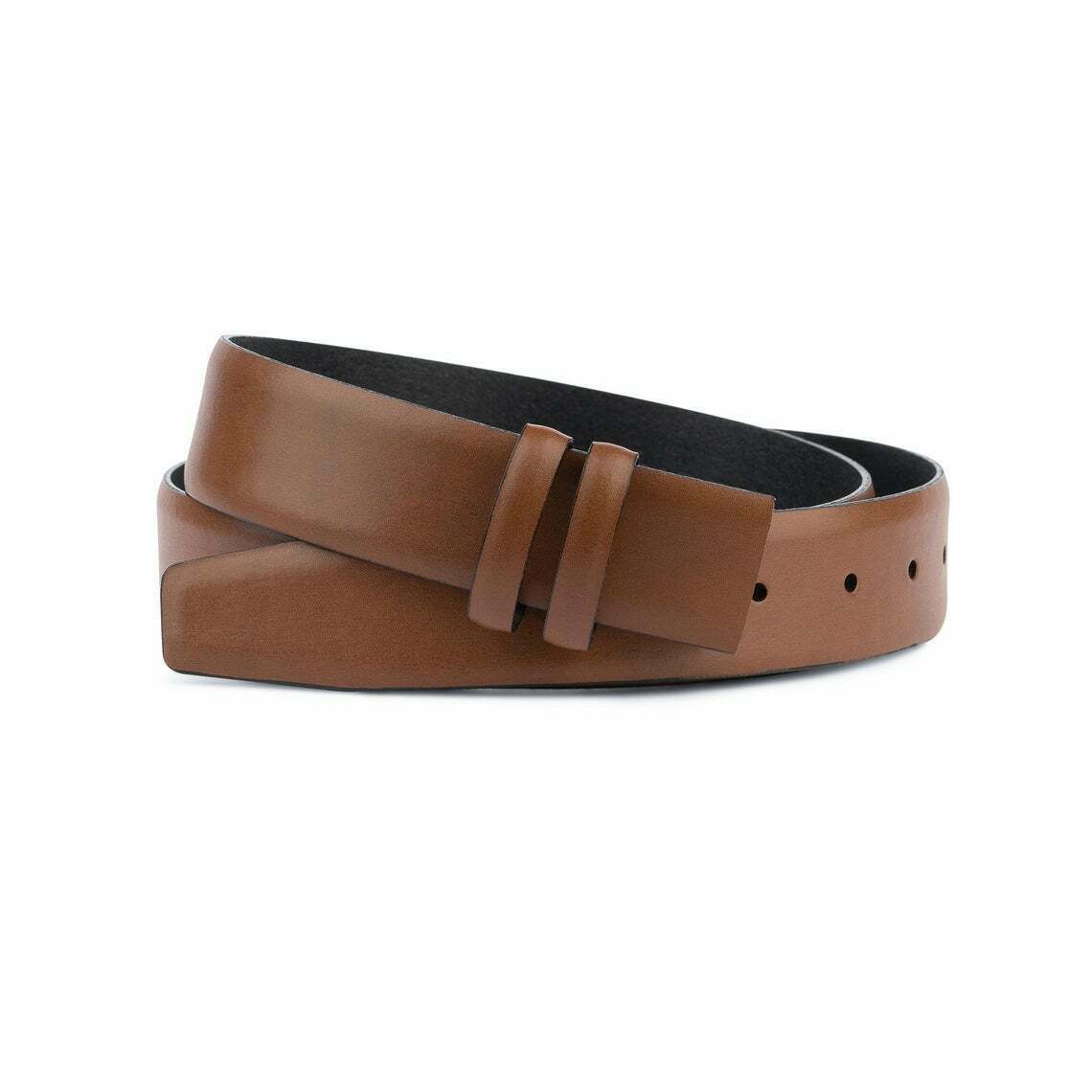 Dunhill 35mm Replacement Leather Belt - Adjustable Tan Brown Strap for Men | Perfect for Business, Casual & Formal Wear