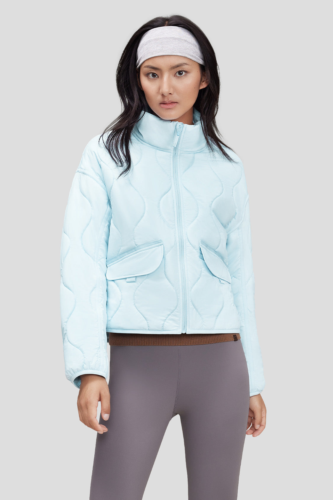 Lightweight Quilted Jacket for Women with Stand Collar - Stylish Outerwear for Fall & Winter, Perfect for Casual Outings, Travel and Outdoor Activities