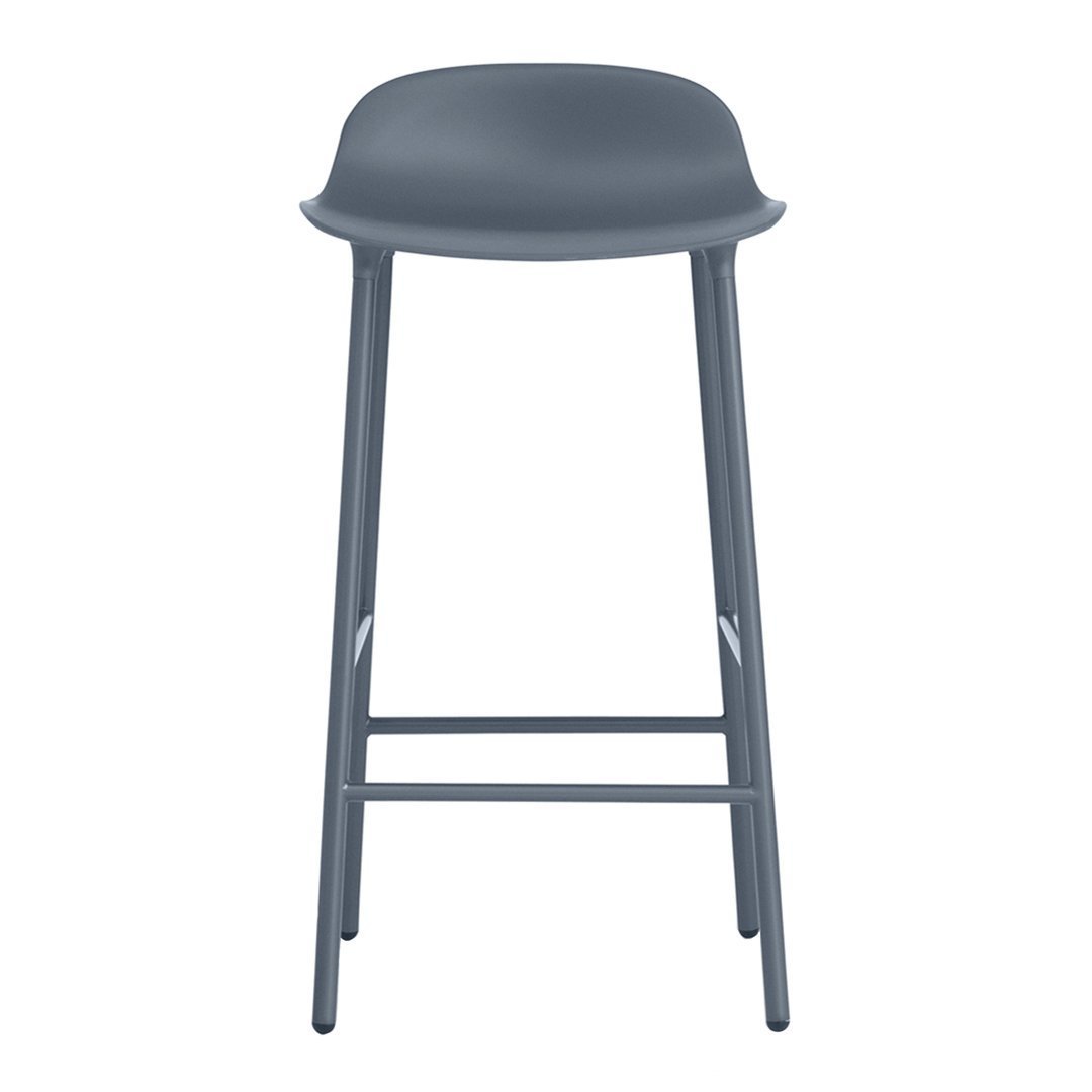Modern Metal Leg Form Counter Stool - Bar Stool for Kitchen Island, Breakfast Nook & Home Decor
