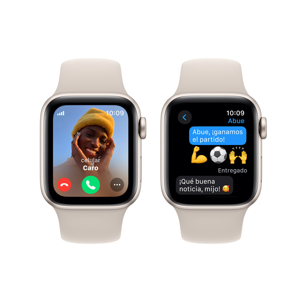 Apple Watch SE GPS + Cellular 40mm (White Aluminum Case, White Sport Band S/M) - Smartwatch for Fitness, Calls & Notifications - Perfect for Running, Swimming & Daily Use