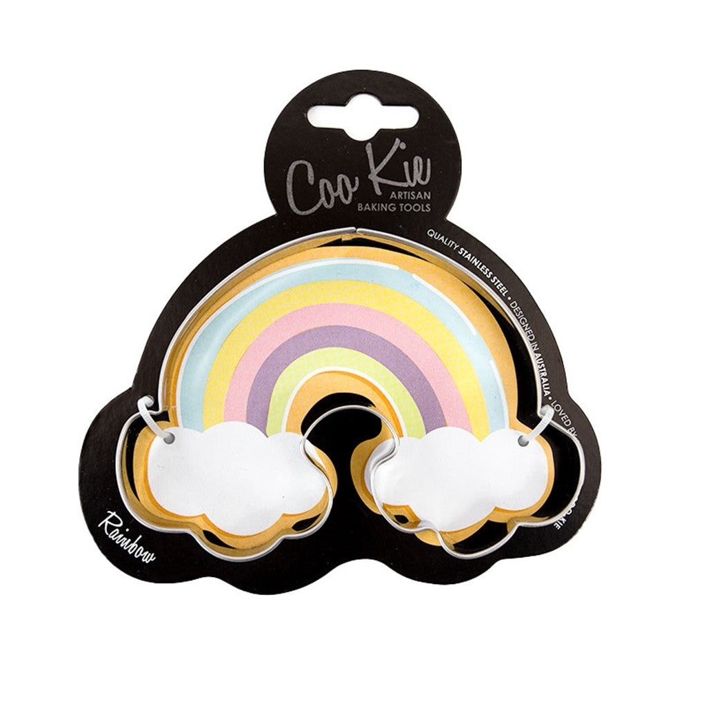 Rainbow Cookie Cutter Set - Stainless Steel Baking Tools for DIY Cookies, Cakes & Desserts - Perfect for Holidays, Parties & Kids Baking Activities
