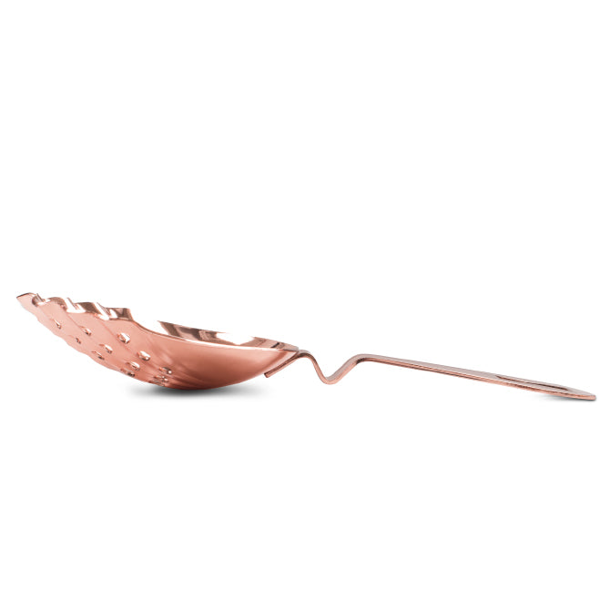 Premium Barfly Scalloped Julep Strainer - Professional Cocktail Mixing Tool for Mint Juleps & Classic Cocktails - Perfect for Home Bars & Bartending Use