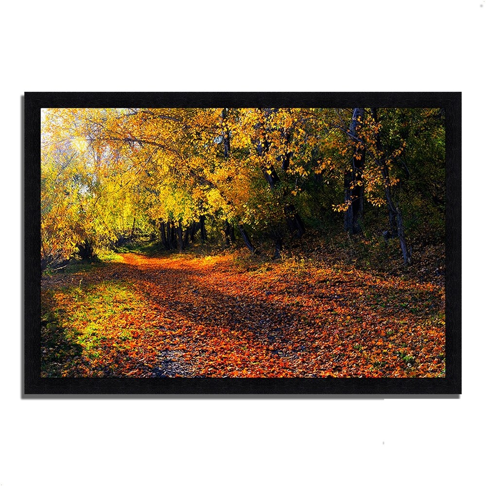 Auburn Trail Framed Wall Art Print - Nature Landscape Photography for Living Room, Bedroom & Office Decor