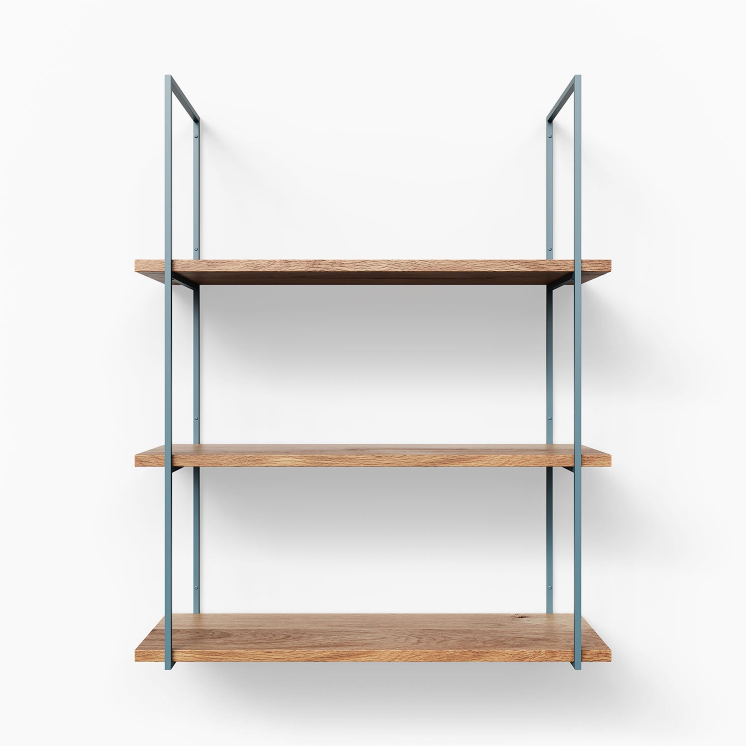 Lloyd White Oak 3-Tier Wooden Shelf - Rustic Floating Shelves for Living Room, Bedroom & Kitchen Storage | Wall Mounted Display Organizer for Home Decor