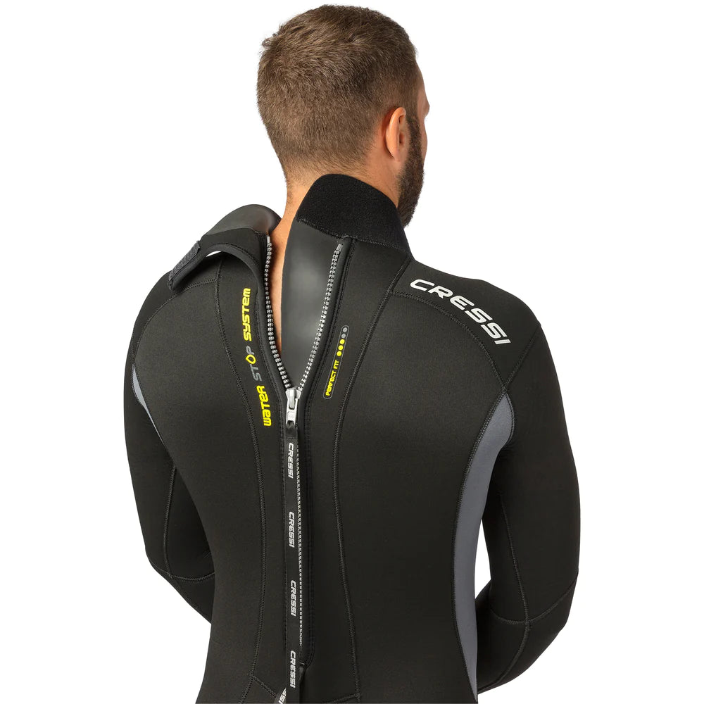 Cressi Fast 5mm Neoprene Wetsuit for Men - Scuba Diving, Snorkeling & Water Sports | Premium Thermal Protection for Cold Water Activities