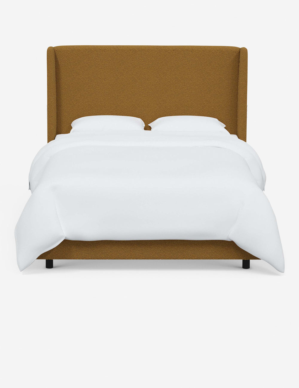 Adara Queen Size Bed Frame with Upholstered Headboard - Modern Platform Bed for Bedroom, Living Room & Guest Room