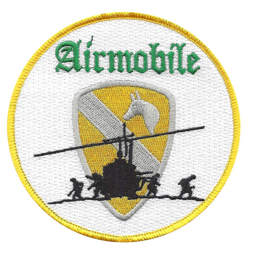 1st Air Cavalry Airmobile Patch - Vietnam War Military Insignia & Collectible - Perfect for Uniforms, Hats, Jackets & Military Memorabilia Displays