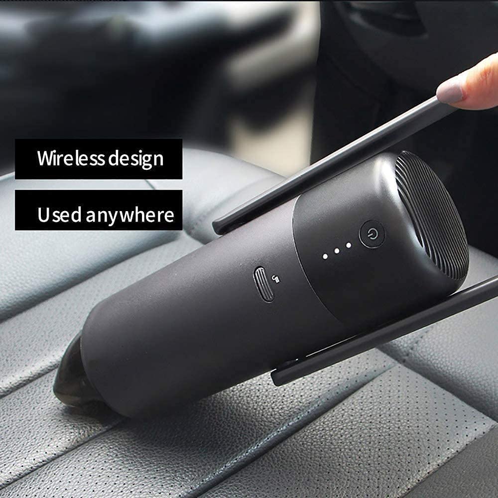 Portable Handheld Vacuum Cleaner with Strong Suction - Mini Car Vacuum for Pet Hair, Home & Auto Cleaning | Lightweight, Cordless, Multi-Surface Use for Cars, Furniture & Small Spaces