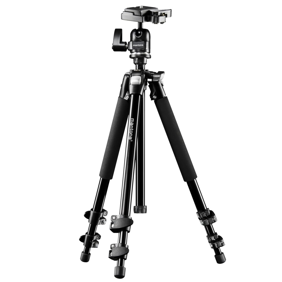Scout Max Tripod 157cm with Ball Head & Quick-Release Plate - 6kg Load Capacity, Built-in Bubble Level - Perfect for DSLR Cameras, Video Shooting, Travel Photography & Outdoor Adventures