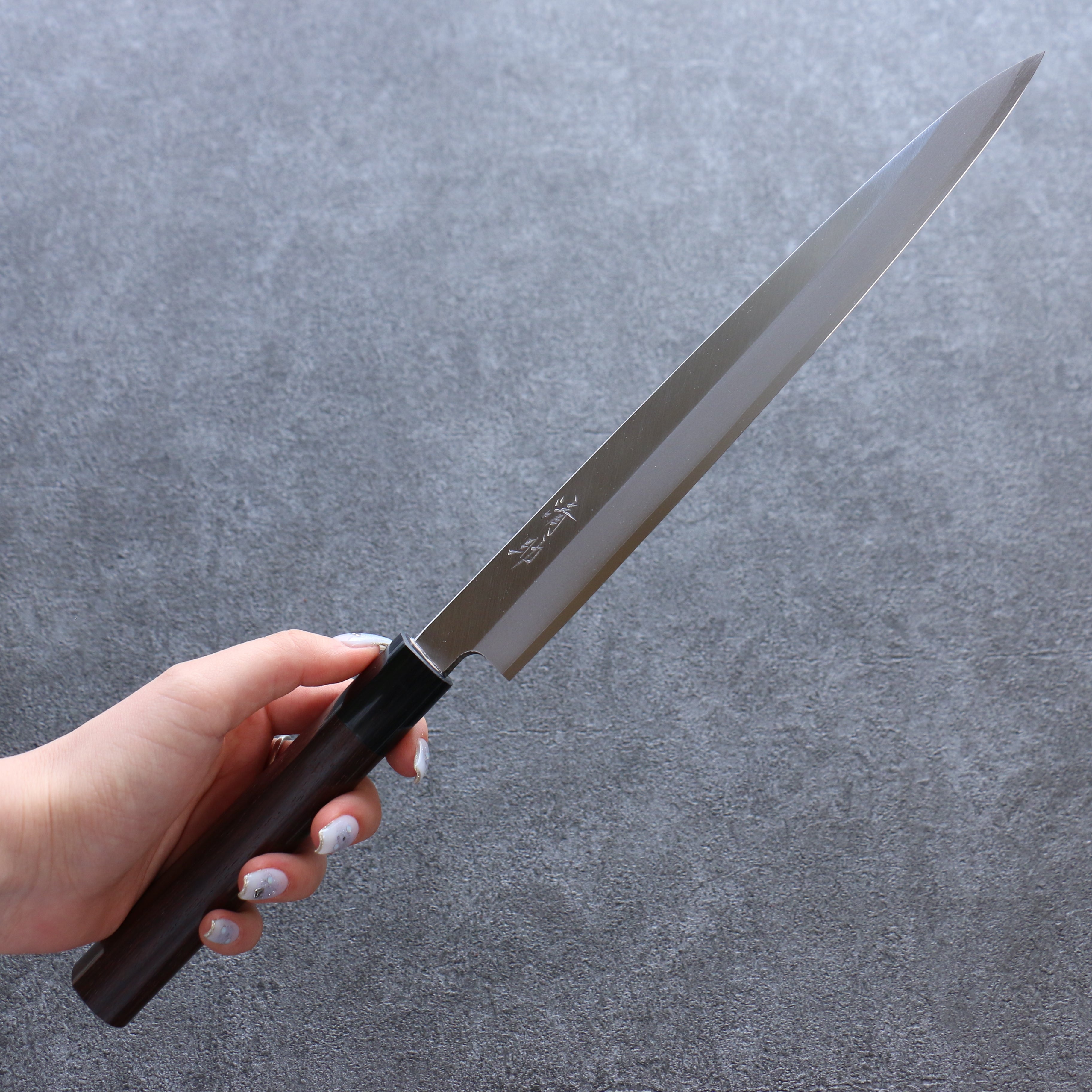 Premium Seisuke VG1 Kasumitogi Yanagiba 240mm Japanese Sushi Knife with Rosewood Handle – Perfect for Slicing Raw Fish, Sashimi & Sushi Preparation
