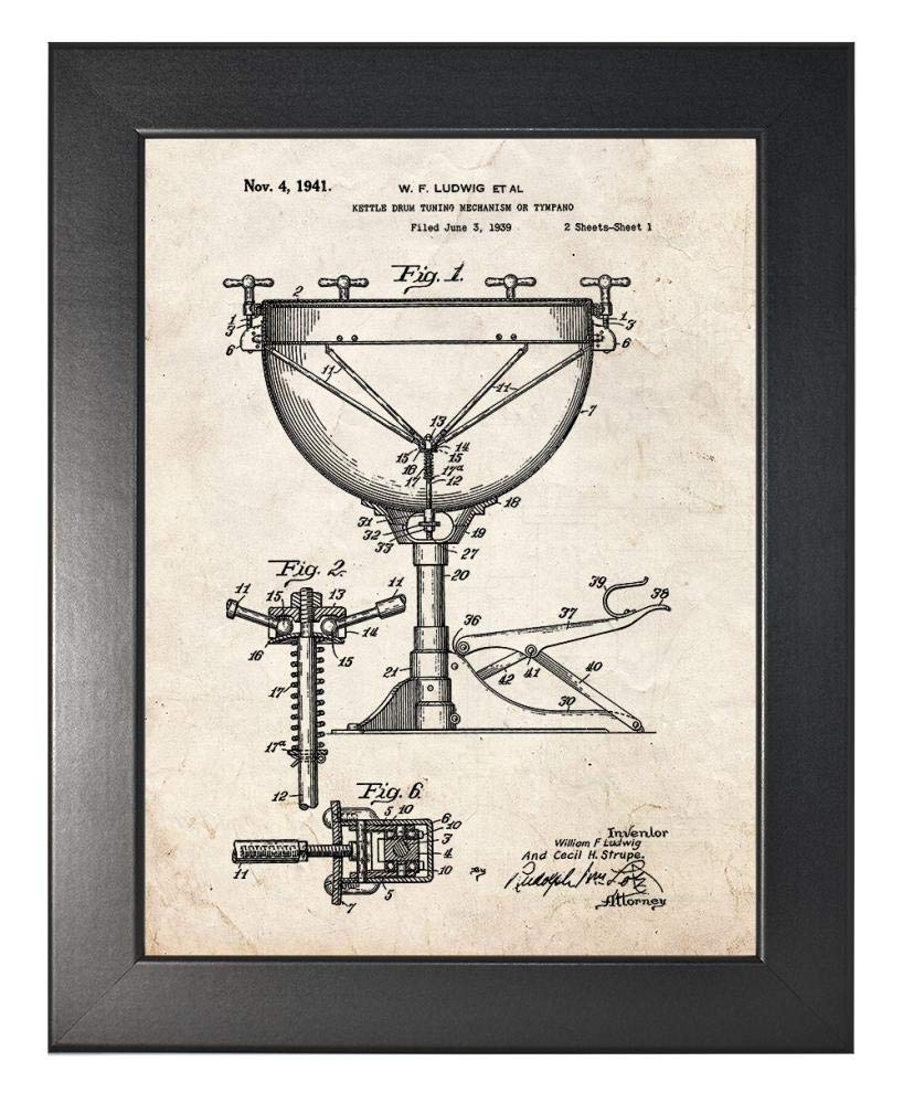 Vintage Kettle Drum Patent Art Print - 8.5