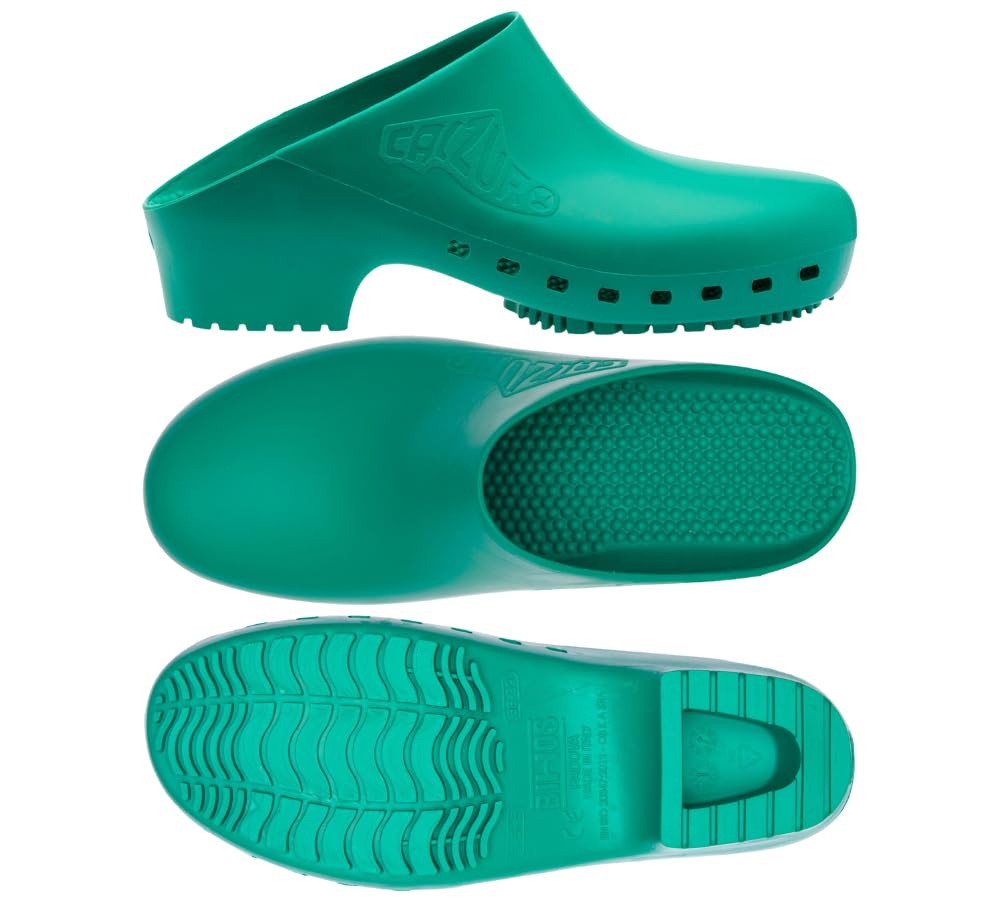 CALZURO Classic Unisex Work Clogs - Slip-Resistant Nursing & Kitchen Shoes for Women & Men - Autoclavable Rubber Clogs for Healthcare & Food Service Professionals - Perfect for Hospitals, Restaurants & Salon Use