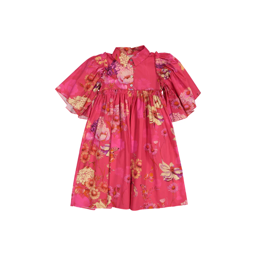 Christina Rohde Floral Dress No. 1126 137 - Elegant Summer Floral Print Dress for Women, Perfect for Weddings, Parties & Beach Vacations