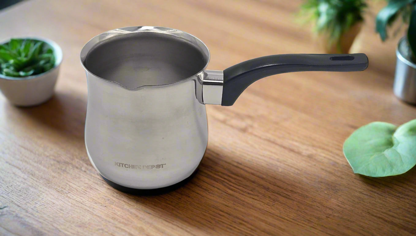 2.5 Cup Stainless Steel Coffee Warmer - Keep Your Coffee Hot for Hours | Perfect for Home, Office, and Travel Use