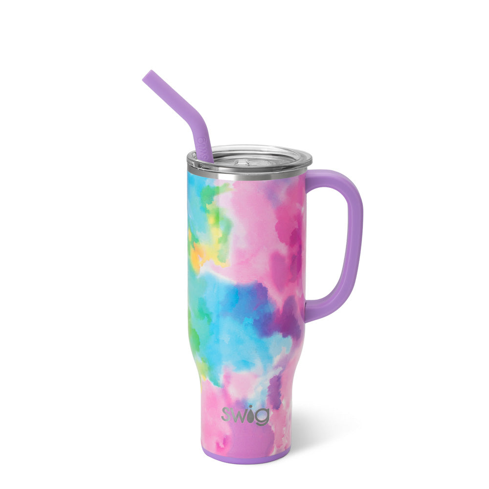 Cloud Nine Mega Mug 30oz - Large Insulated Travel Tumbler with Lid & Handle - Perfect for Coffee, Tea & Cold Drinks - Ideal for Office, Commuting & Outdoor Adventures