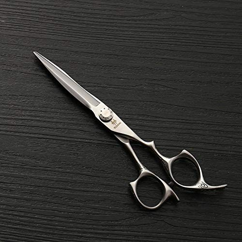 6-Inch Professional Hairdressing Scissors - Stainless Steel Hair Cutting Shears for Salon & Home Use - Sharp Barber Scissors for Precision Haircuts (Silver) - Perfect for Stylists, Barbers & DIY Hair Trimming