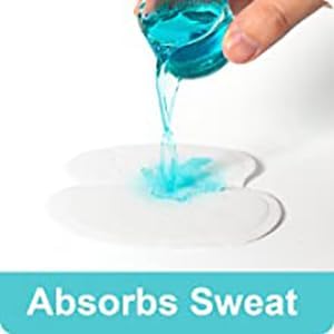 VJML Disposable Underarm Sweat Pads - 20 Pack | Highly Absorbent Cotton Pads | Anti-Allergic, Antibacterial & Odor Control for Men & Women | Perfect for Gym, Work & Daily Activities
