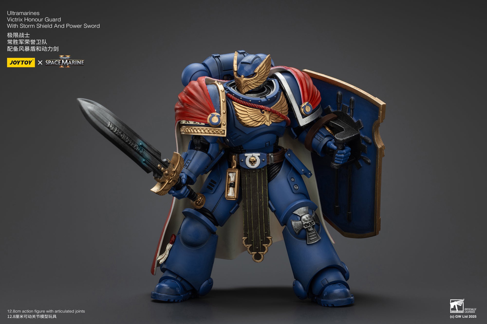 Pre Order 1/18 JOYTOY Warhammer 40K Ultramarines Marneus Calgar Action Figure with Victrix Honour Guard - Collectible Miniature for Tabletop Gaming, Display & Warhammer 40K Fans