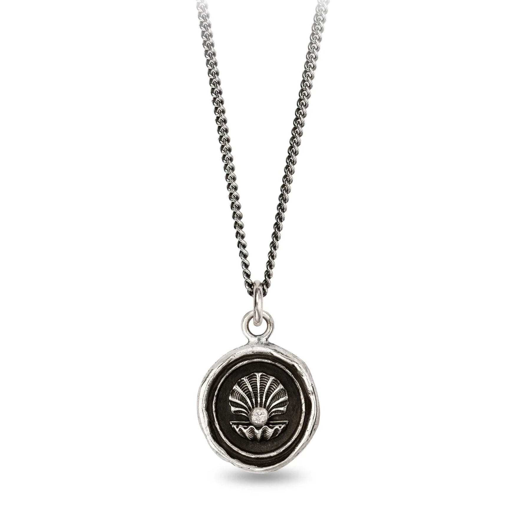 World is Your Oyster Diamond Pendant Necklace - Elegant Jewelry Gift for Women, Perfect for Anniversary, Birthday & Special Occasions