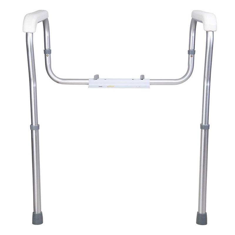 TheLAShop Adjustable Toilet Safety Frame Rail Grab Bar - 375lbs Weight Capacity for Elderly & Disabled - Bathroom Assist Device for Seniors, Handicapped & Post-Surgery Recovery