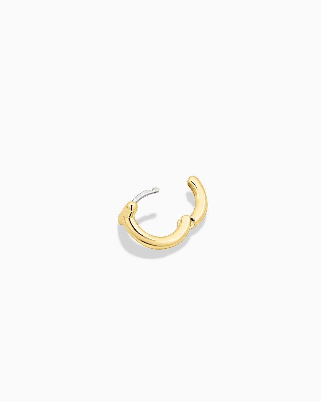 Alphabet Single Huggie Earrings - Gold Plated Initial Letter Studs for Women - Perfect for Everyday Wear, Gifts & Special Occasions