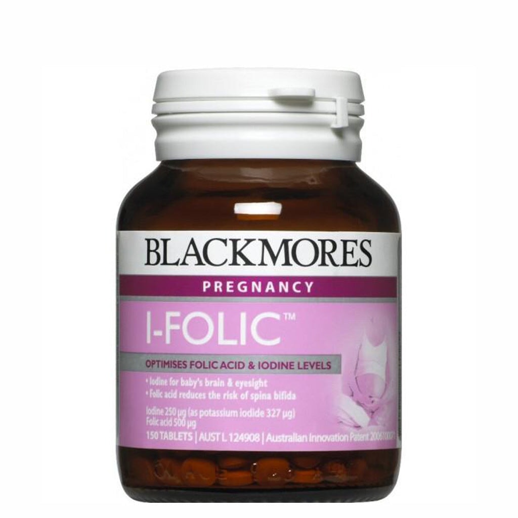 Blackmores Folic Acid 500mcg Supplement - Supports Pregnancy, Heart Health & Energy - 150 Tablets | Prenatal Vitamins for Women, Folate for Healthy Cell Growth - Ideal for Expecting Mothers & Daily Wellness