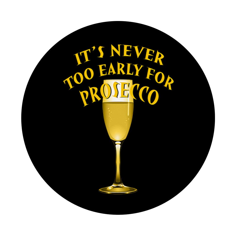 Prosecco Pop Fizz PopSockets PopGrip: Swappable Grip for Phones & Tablets - Perfect for Parties, Travel, and Everyday Use