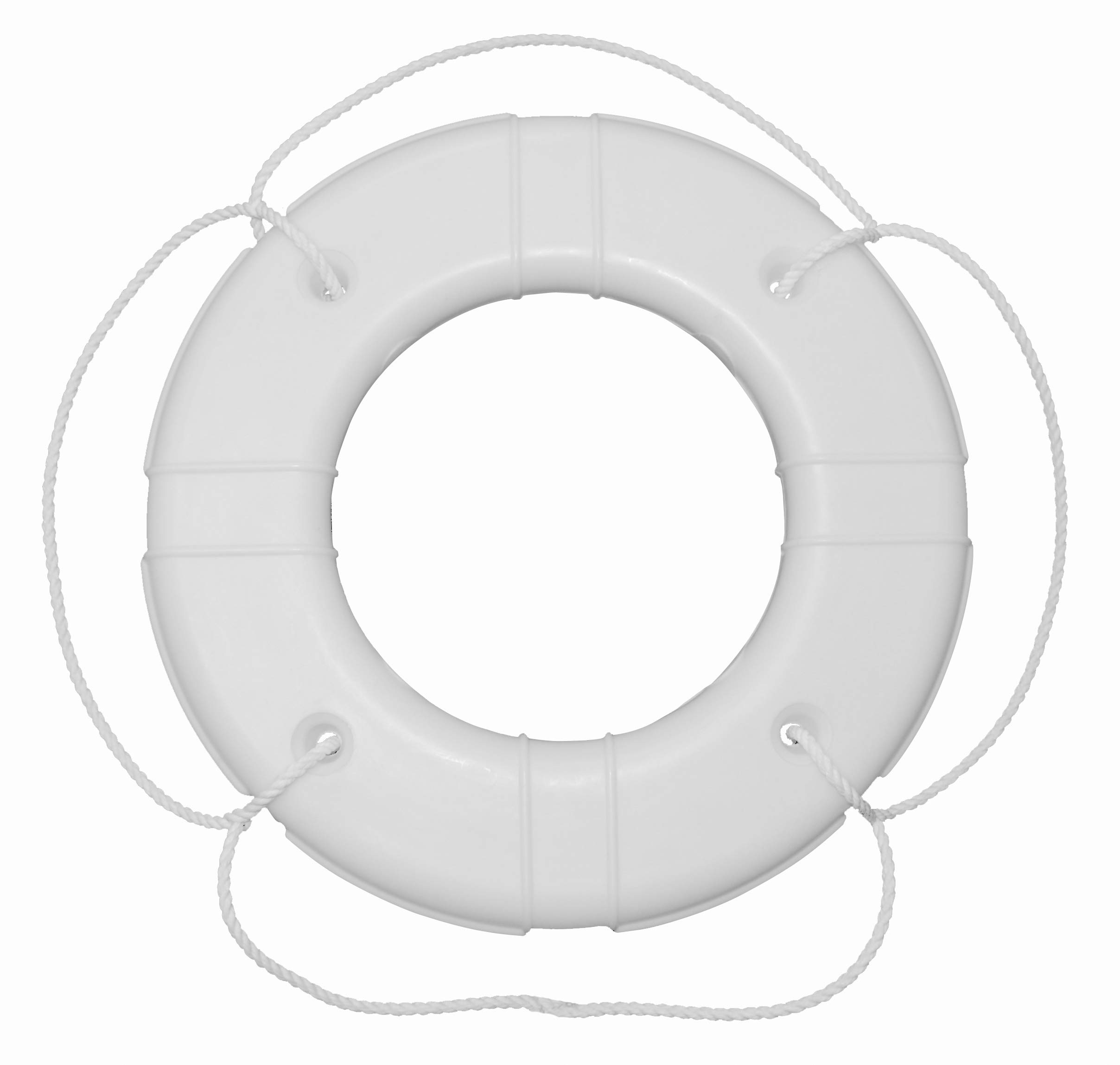 Taylor Made Products 367 USCG Approved 24-Inch White Foam Life Ring – Boat Safety Equipment for Emergency Rescue & Marine Use