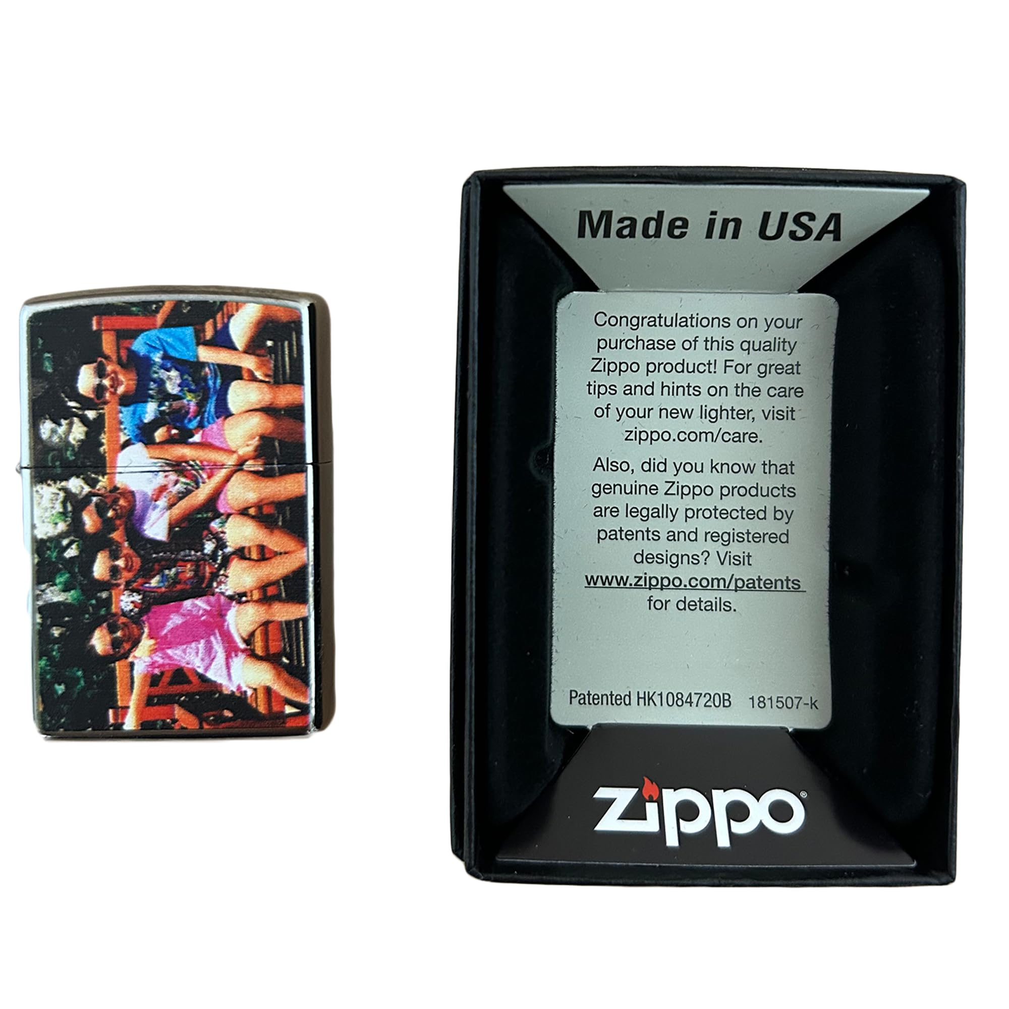 Custom Photo Zippo Lighter - Personalized Engraved Chrome Lighter Gift for Men, Women, Couples - Unique Customizable Present for Birthdays, Anniversaries & Special Occasions - Perfect for Collectors, Smokers & Gift-Giving