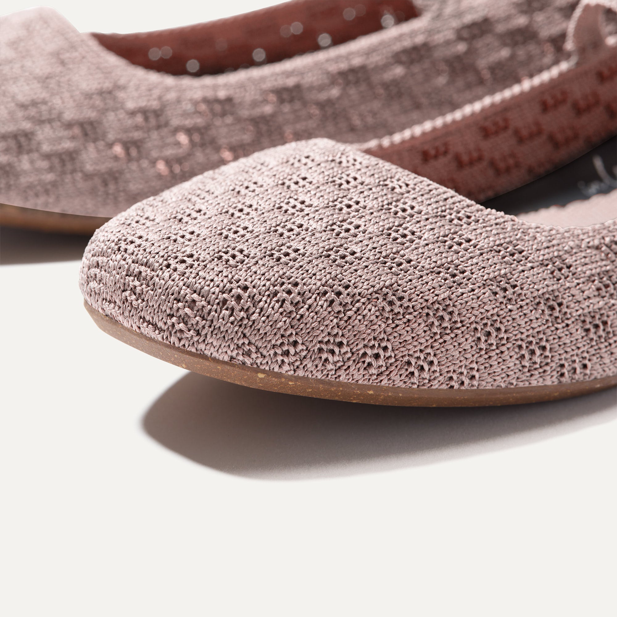 Max Square Mary Jane Shoes for Women - Dusty Lilac Basketweave Leather Flats - Comfortable Work & Casual Wear