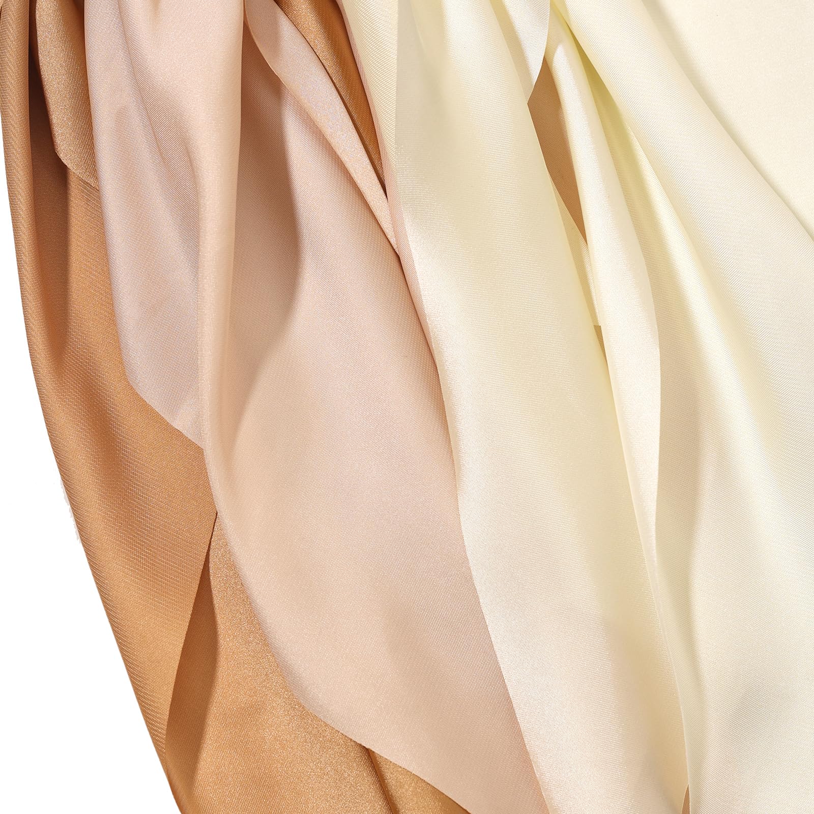 LFOUVRE 3PCS Satin Hair Scrunchie Set - Knotted Bow Hair Ties & Elastic Bands for Women & Girls - Soft Ponytail Holders (Camel, Apricot, Ivory) - Perfect for School, Work, Parties & Everyday Styling