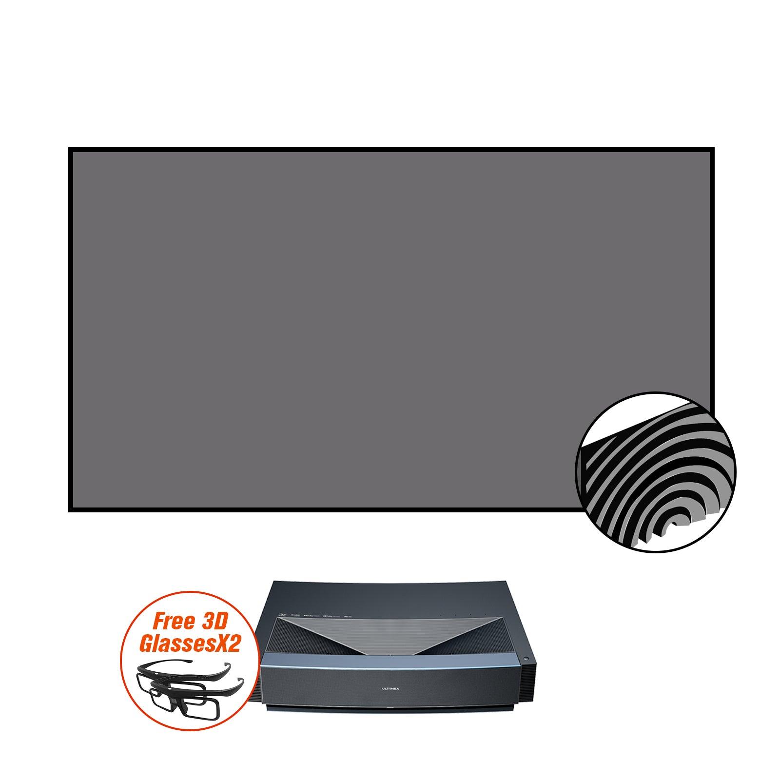 Ultimea T60 4K UST Projector & Vividstorm CineVision Pro 120