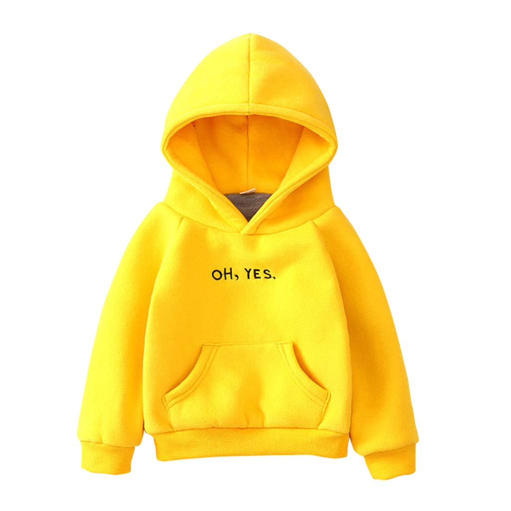 Cute Cow Print Hooded Letter Hoodie Sweatshirt for Toddler Boys & Girls - Soft Baby Clothes with Fun Animal Design - Perfect for Playdates, Family Photos & Everyday Wear (Yellow)