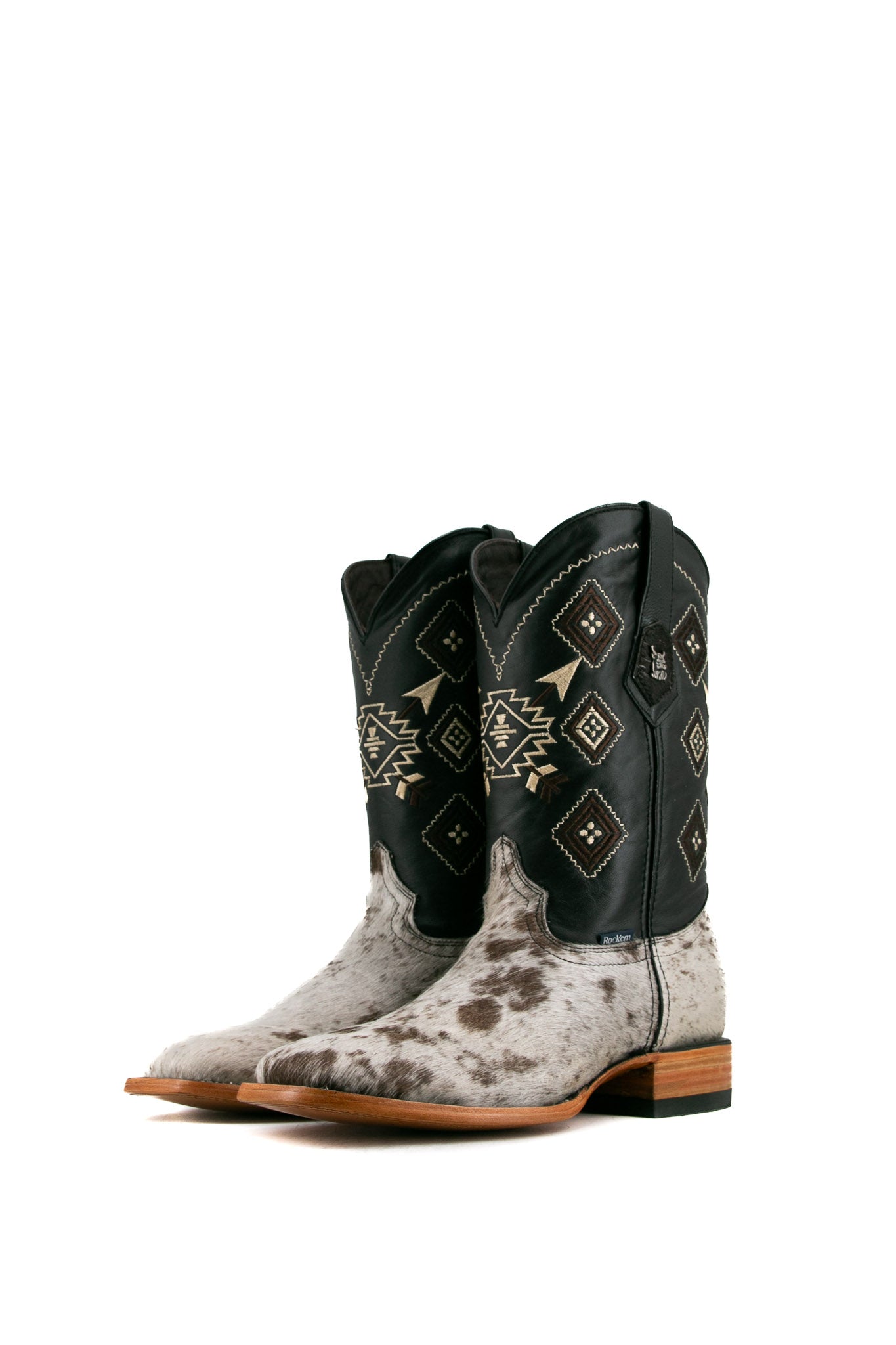 Premium Men's Cowhide Square Toe Cowboy Boots - Size 10.5 (Box MF80) - Western Style, Durable & Comfortable - Perfect for Rodeo, Country Dancing & Outdoor Adventures