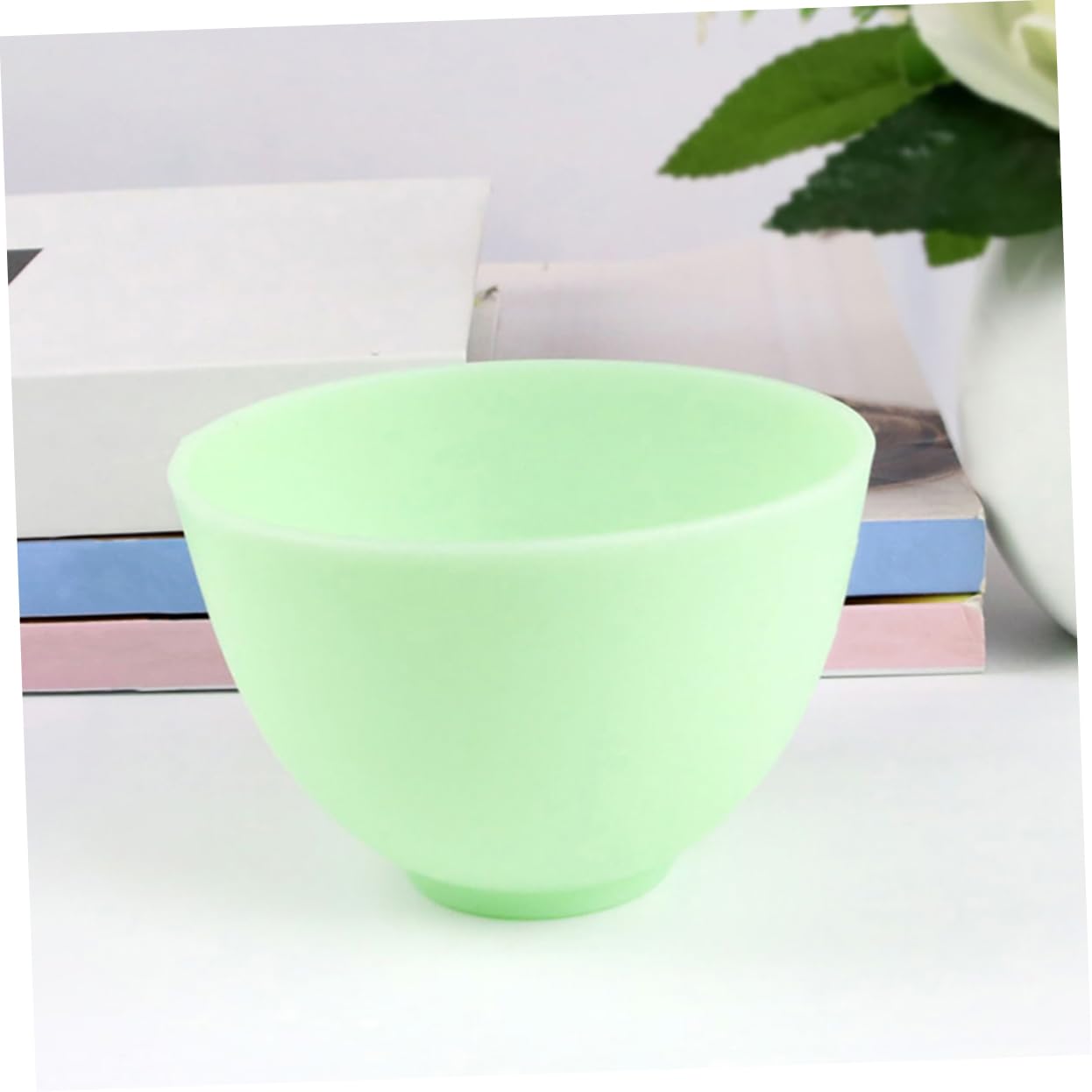 5-Piece Mask Mixing Tool Set - DIY Mask Holder Accessories for Salon, Face Mask Bowl, Cosmetics Mixing Bowl, Green Clay Mask Application - Perfect for Spa, Beauty Salon & At-Home Skincare Routines
