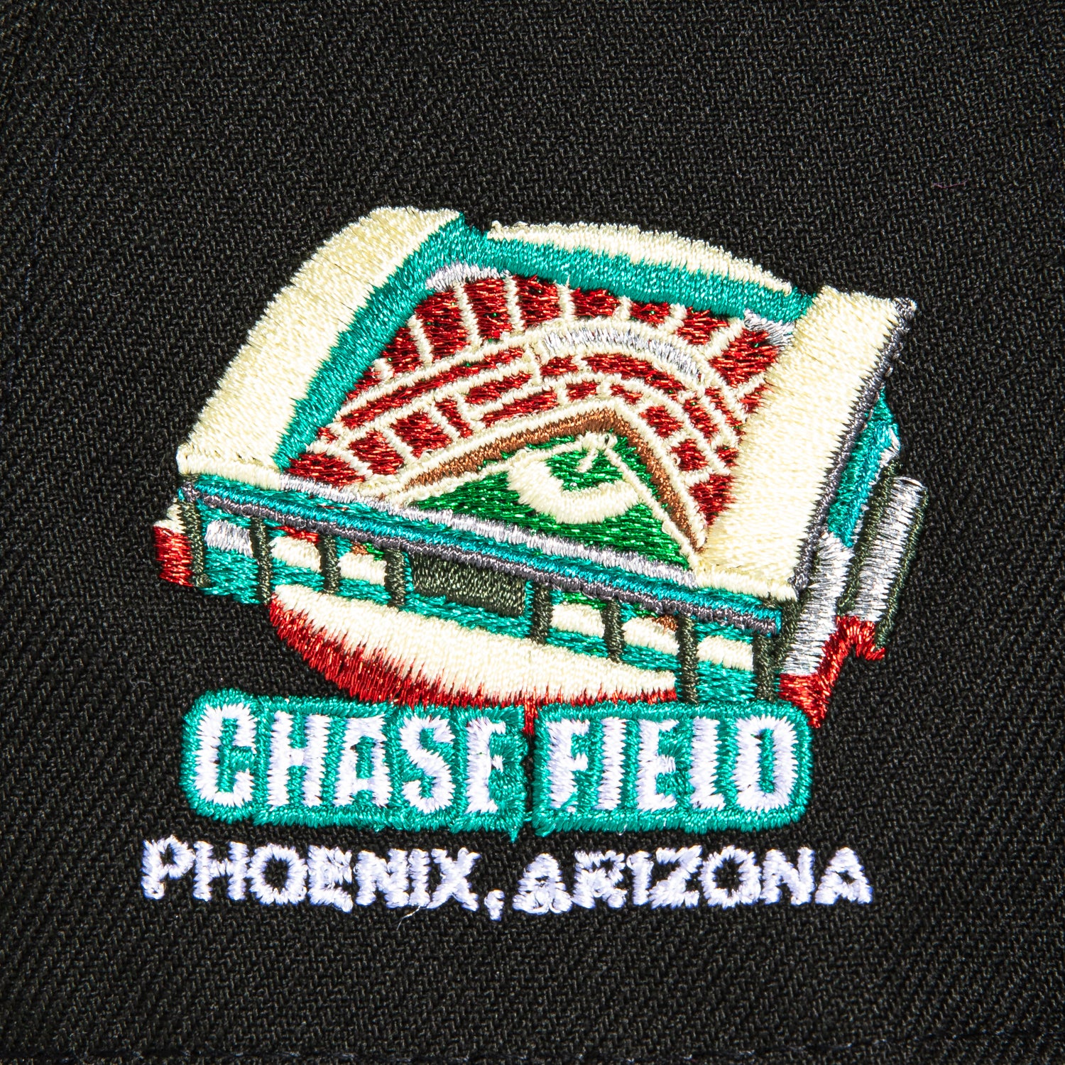 New Era 59Fifty Arizona Diamondbacks Chase Field Patch Upside Down Snapback Hat - Black, Sedona Red, Teal - Perfect for Baseball Games, Fan Collections & Streetwear Fashion