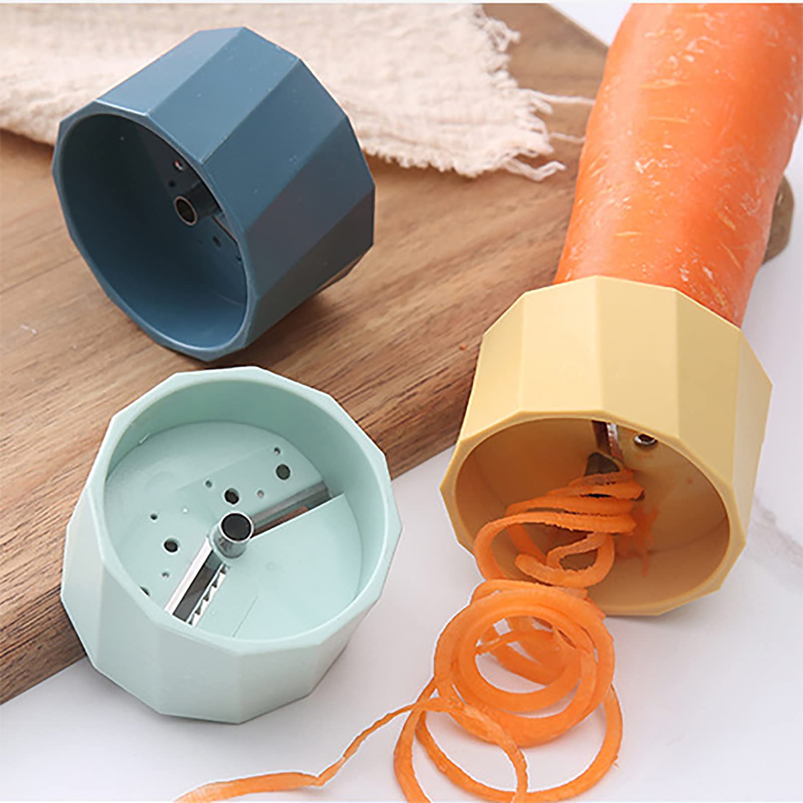 Mini Spiralizer for Vegetables - Handheld Zucchini Noodle Maker & Zester - Perfect for Carrots, Radish, Cucumber - Create Healthy Zoodles for Salads, Pasta & Meal Prep